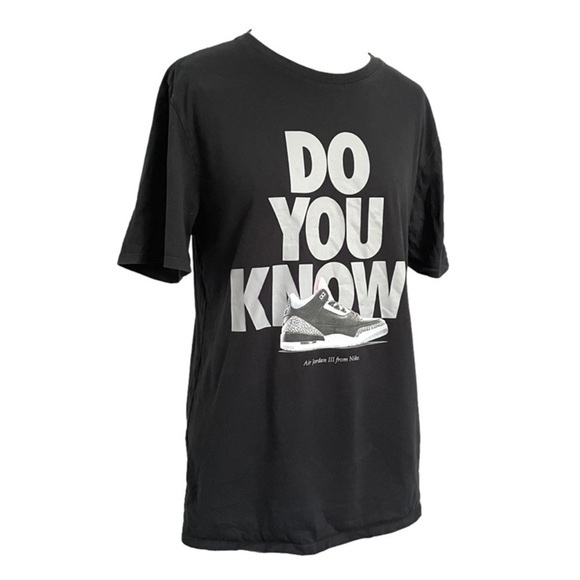 Jordan Retro 3 "Black Cement" T-Shirt - S/M, Unisex - Picture 3 of 9